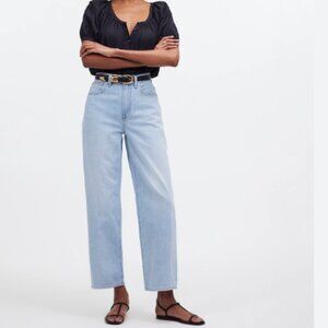 Madewell perfect vintage wide leg crop Light Blue Women Jeans 24 tall